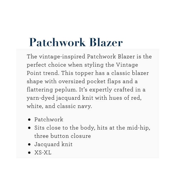 CAbi patchwork Blazer #6028 - Picture 4 of 9